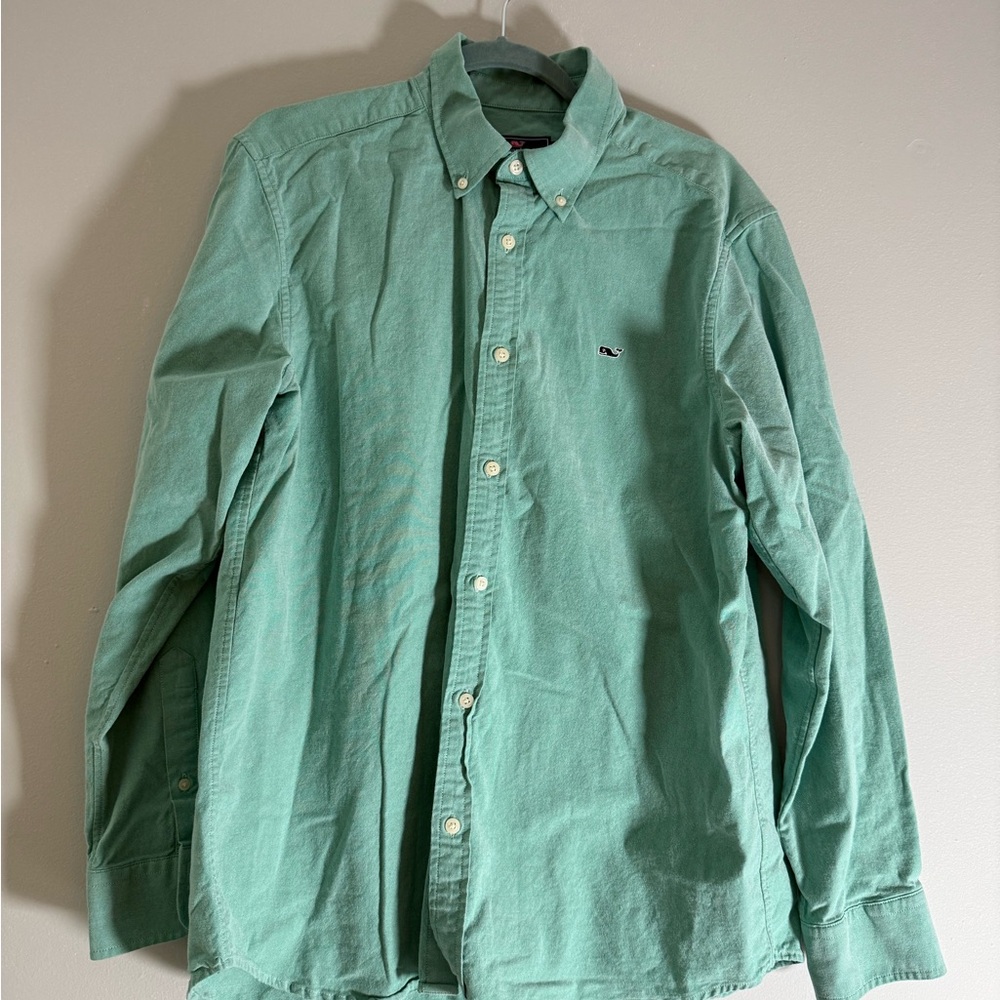 Vineyard Vines Green Casual Button Down Shirt